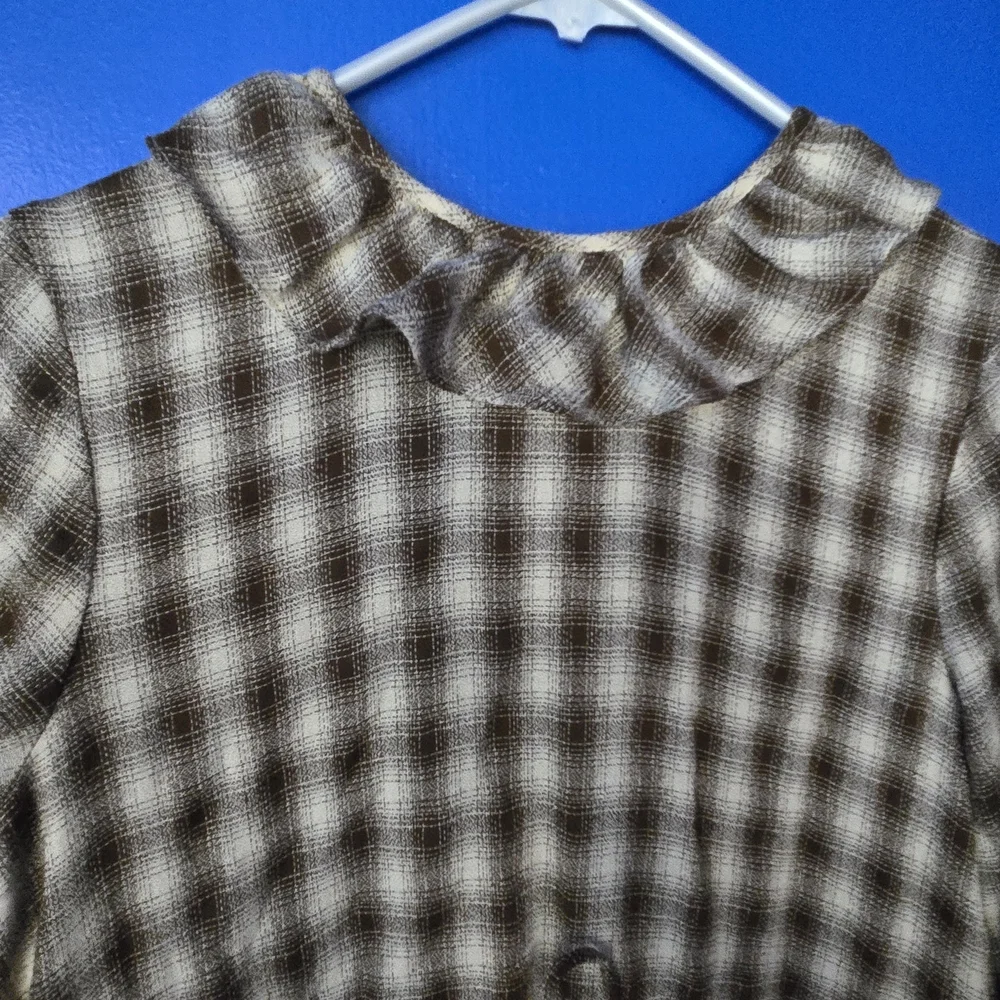 Christy Dawn The Constance Dress In Cocao Plaid - Picture 2 of 6